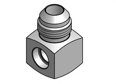 Socket Weld x Male JIC Tee